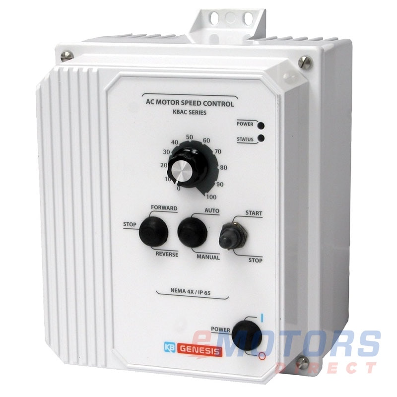 KB Electronics KBAC24D White 1HP 230V (9988) eMotors Direct